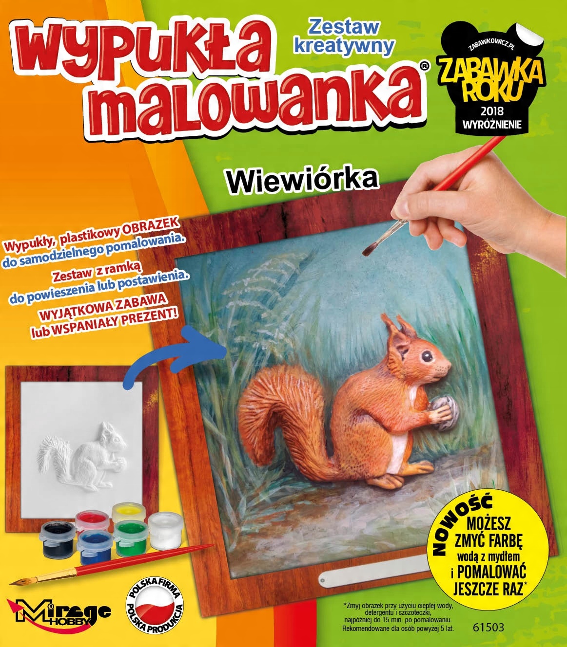 

Wypukła Malowanka Las Wiewiórka Zestaw Kreatywny