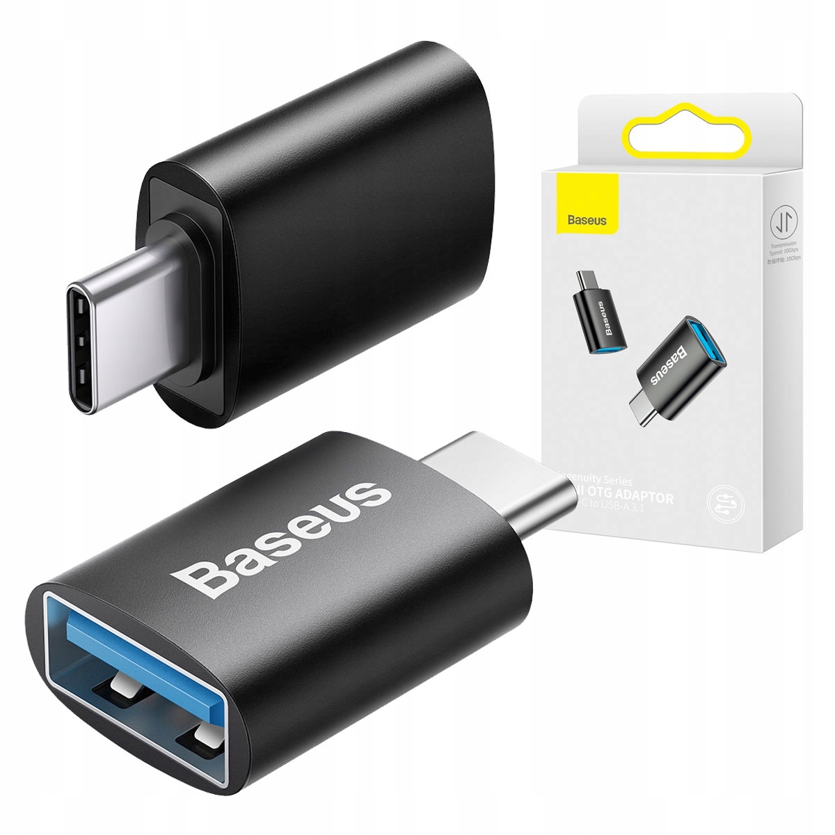 

Baseus Przejściówka Usb-c Usb Adapter Otg 10GBPS