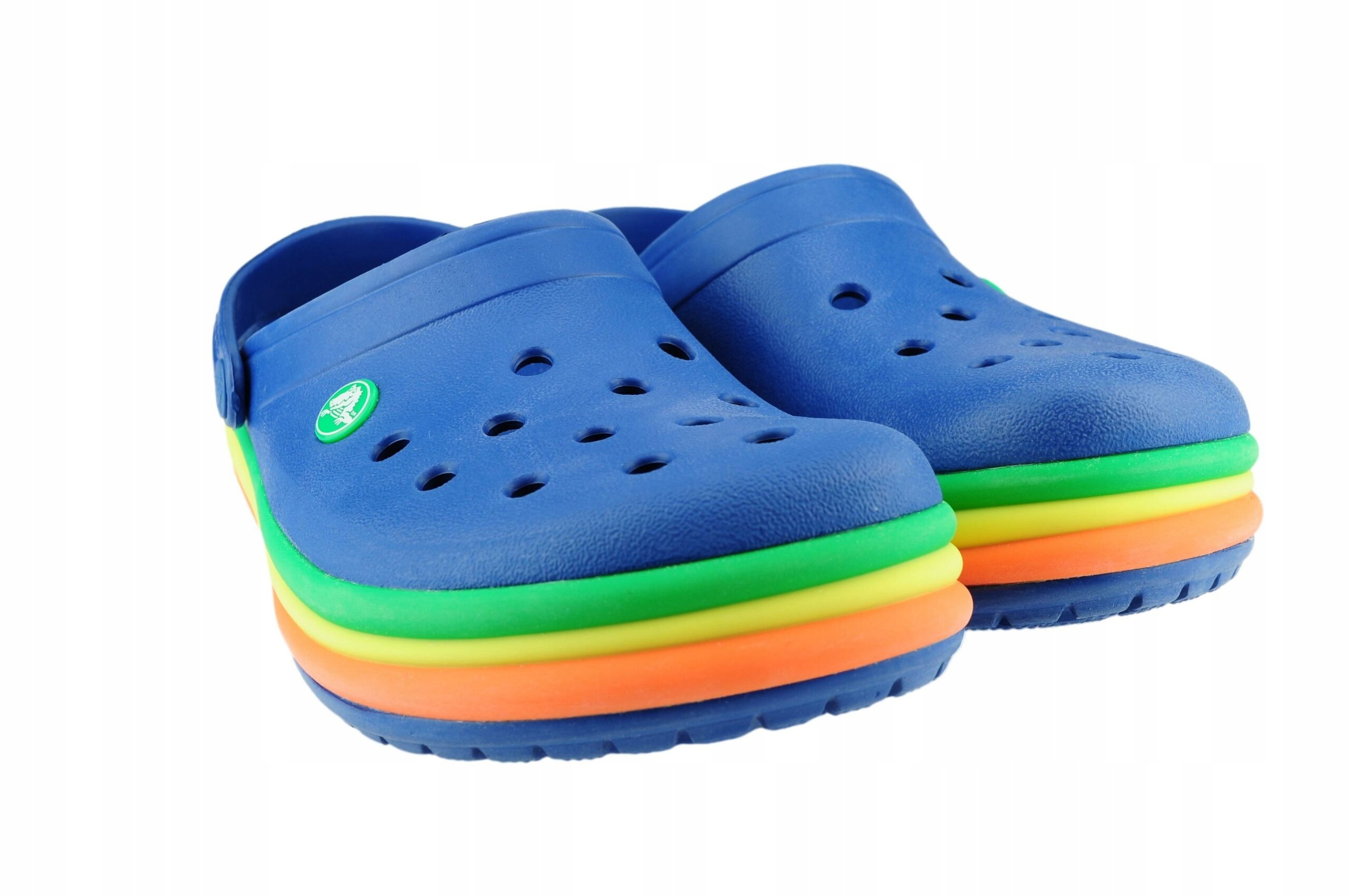 Crocs Rainbow Band Clog Kids Blue Jean 24,5 (191448171589) • Cena