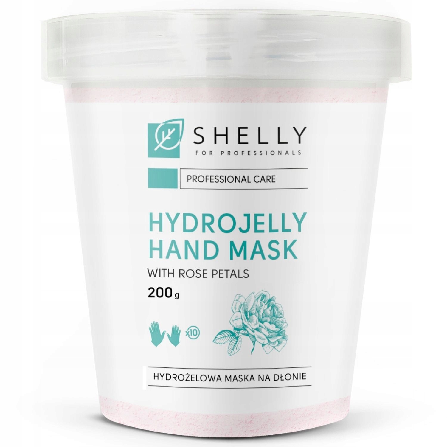 Hydrogelová maska na ruce s růžovými lístky a kolagenem Shelly 200 g