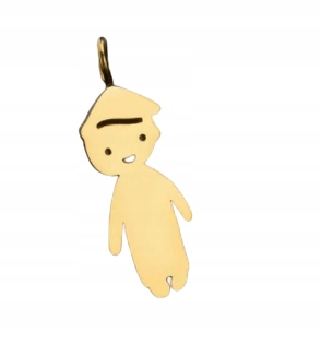 

Zawieszka charms złota stal Boy dziecko 316L