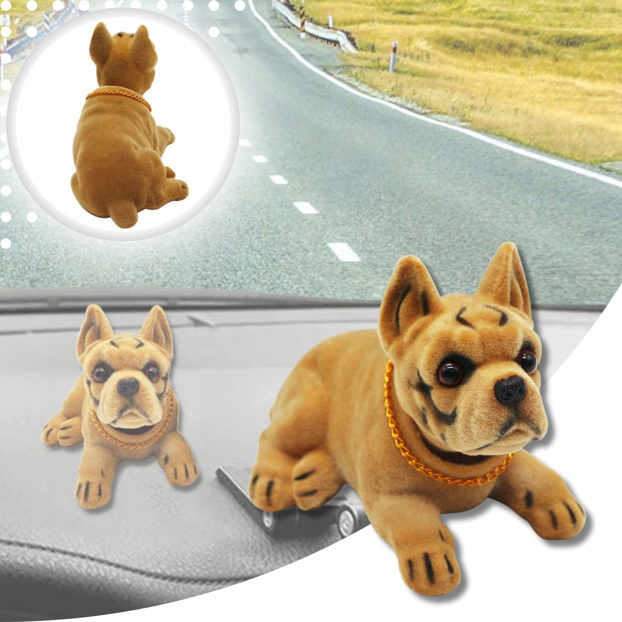 PIESEK Z KIWAJĄCĄ GŁOWĄ DO AUTA ZABAWKI PRL GADZET PIESEK DO SAMOCHODU EAN (GTIN) 5903981091683