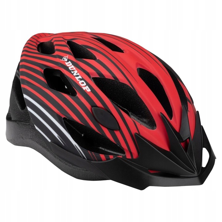 Dunlop Kask Rowerowy rozmiar M regulowany (55-58 cm) Czerwony