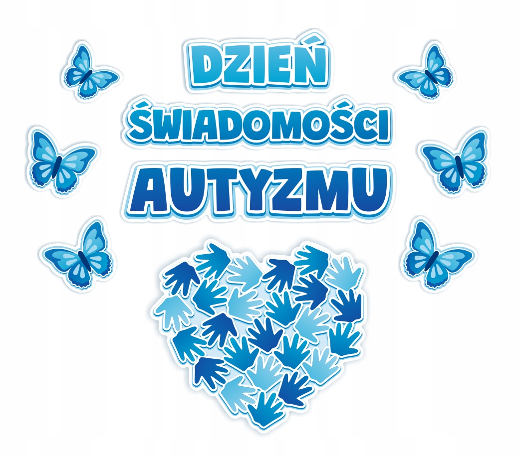 Dekoracja na gazetkę - AUTYZM - Dzień Świadomości Autyzmu (60x65cm) Stan opakowania oryginalne