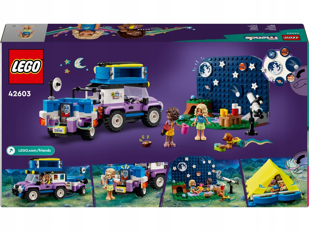 LEGO Friends, Kamper z mobilnym obserwatorium gwiazd, 42603 Płeć dziewczynki