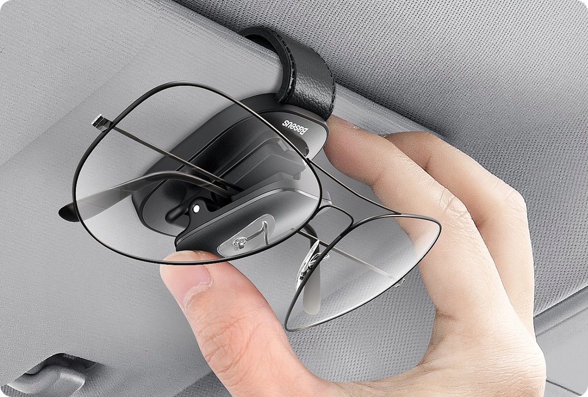 SOLIDNY KLIPS UCHWYT NA OKULARY DO SAMOCHODU WIESZAK SAMOCHODOWY BASEUS Rodzaj na okulary