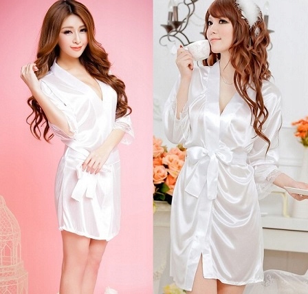 SATYNOWY SZLAFROK HALKA KORONKA STRINGI NARZUTKA DO BIELIZNY NOCNEJ Marka Inna marka