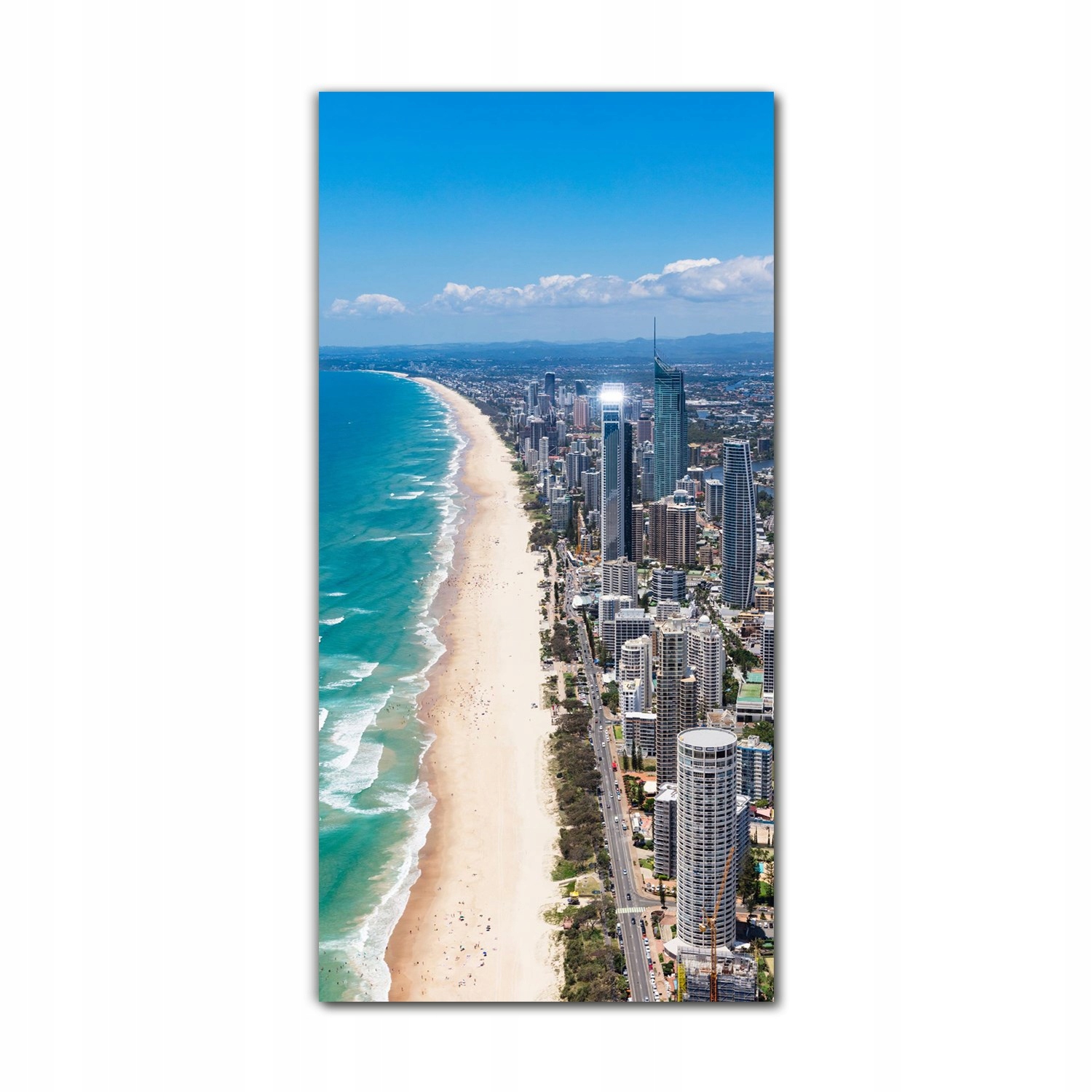 

Foto-obraz ścienny grafika 60x120 Plaża wieżowiec