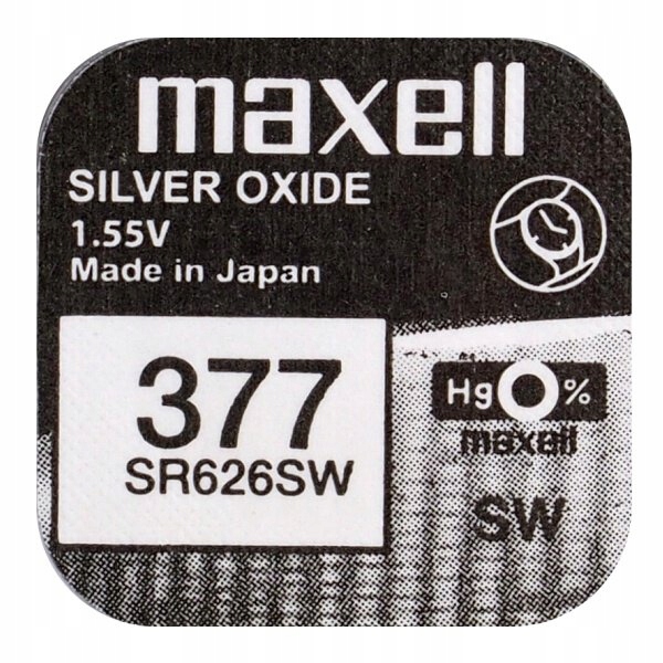 

bateria srebrowa Maxell 377 SR626SW SR66