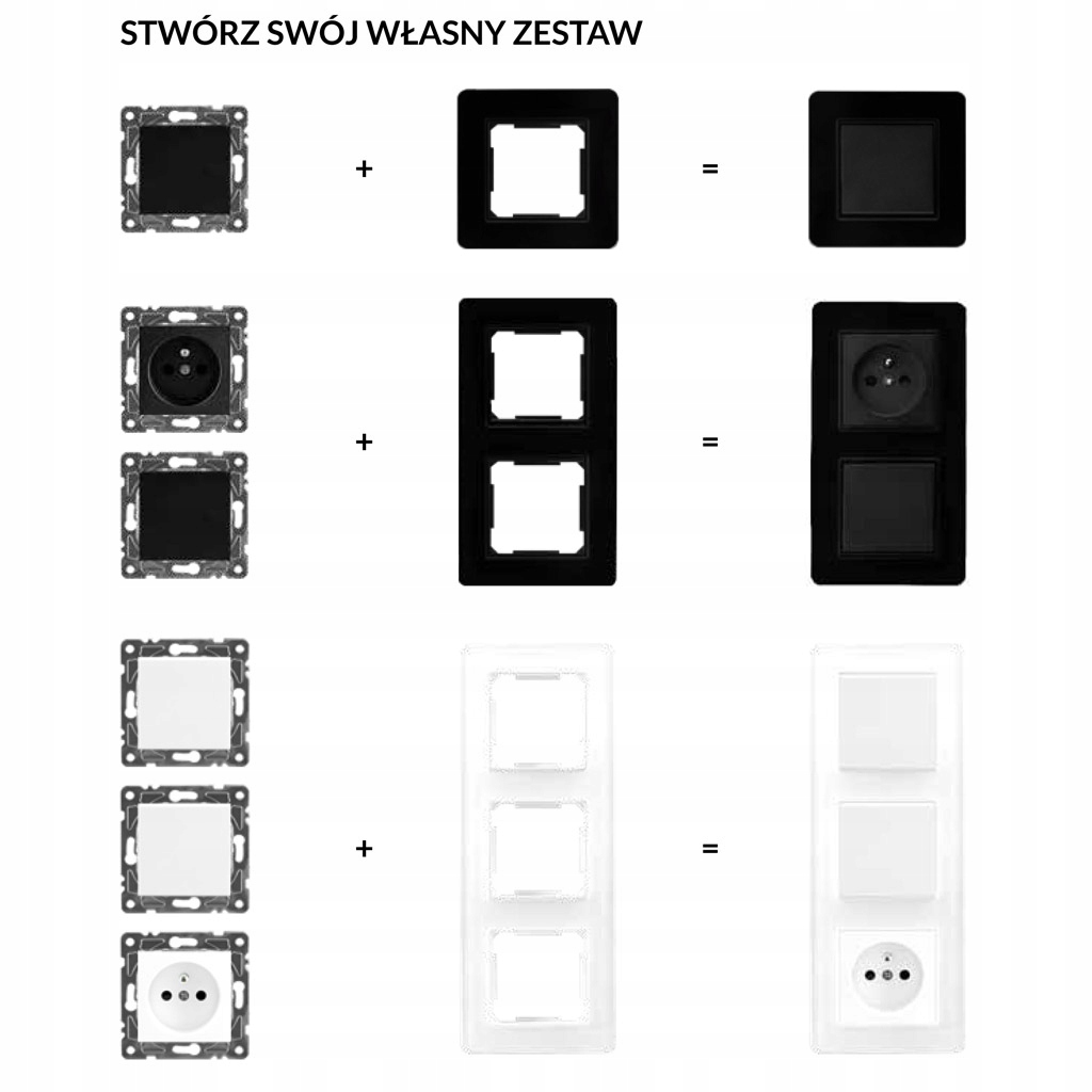 Ramka pojedyncza, plastik, biała, OVAL, OVA1001W Marka Electromalt