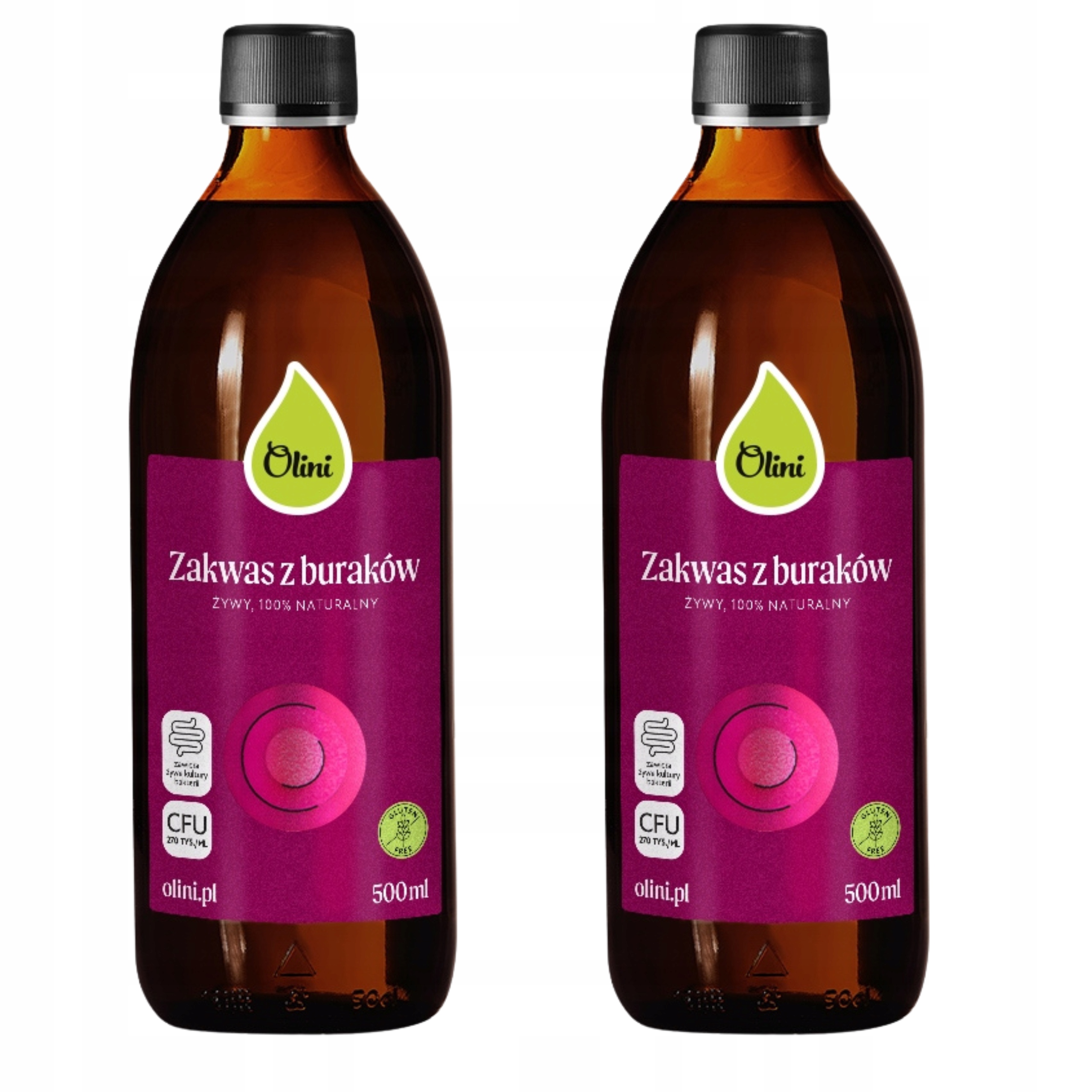 Levně 2x Kvásek z červené řepy 500 ml bezlepkový Olini