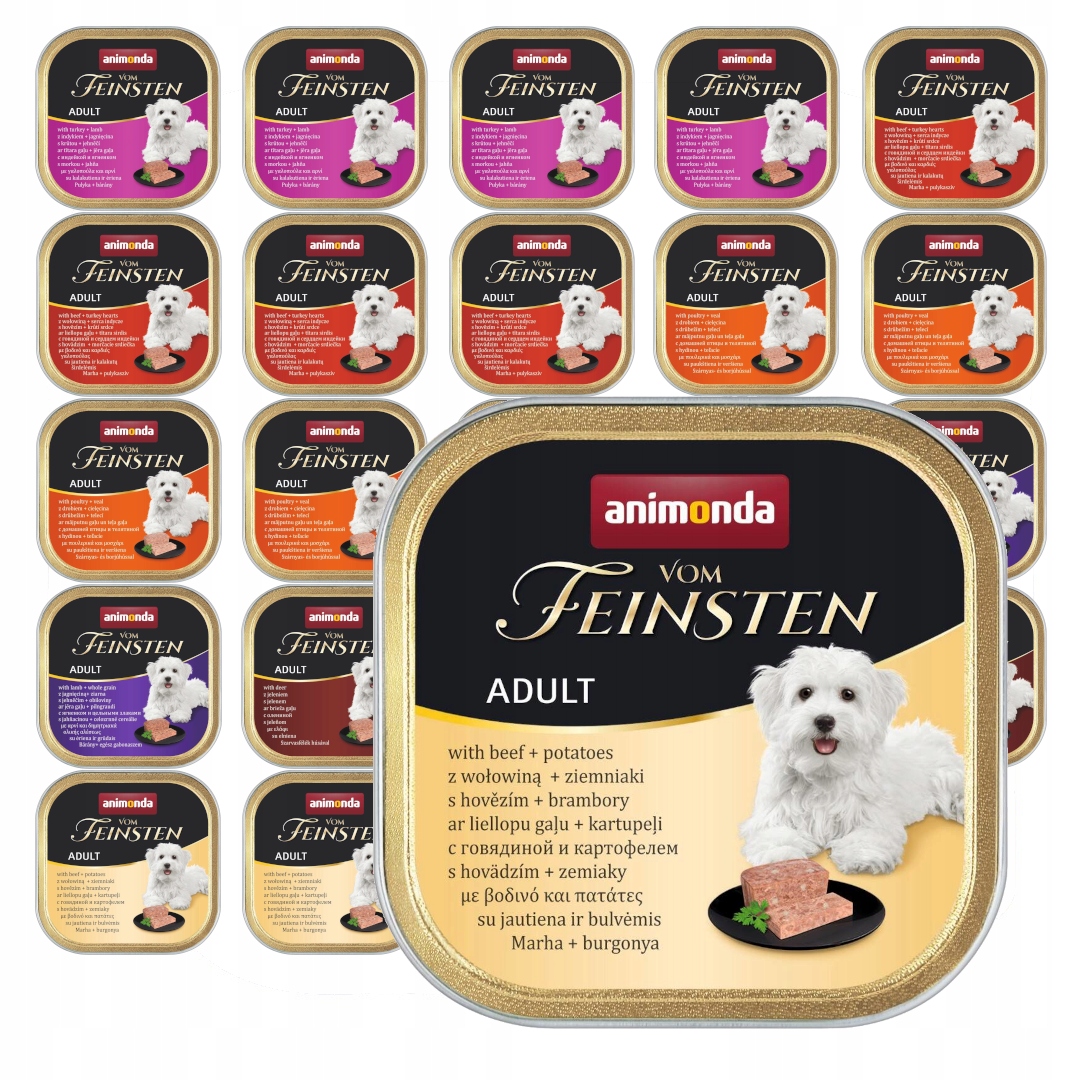 Levně Animonda Vom Feinsten Adult 24x150g Vlhké Krmivo pro psy Mix Chutí