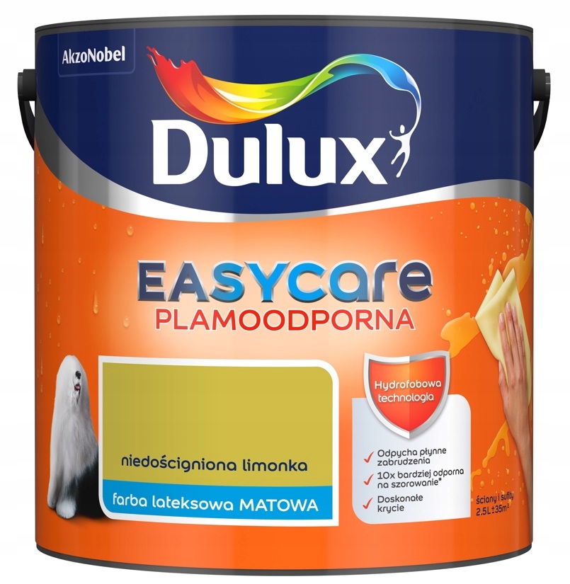 

Farba Dulux Easy Care- niedościgniona limonka 2.5l