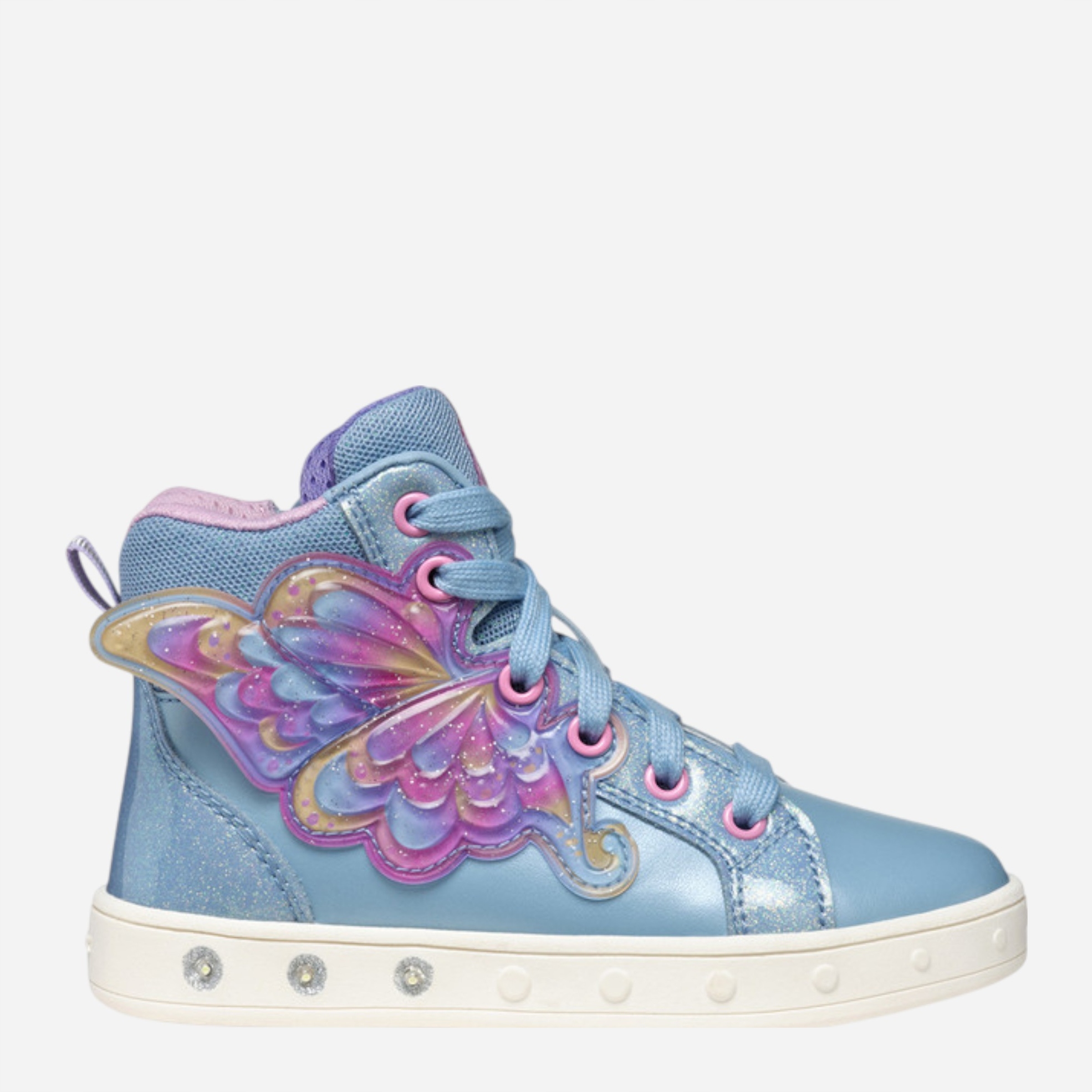 Sneakersy młodzieżowe dziewczęce wysokie Geox J Skylin Girl