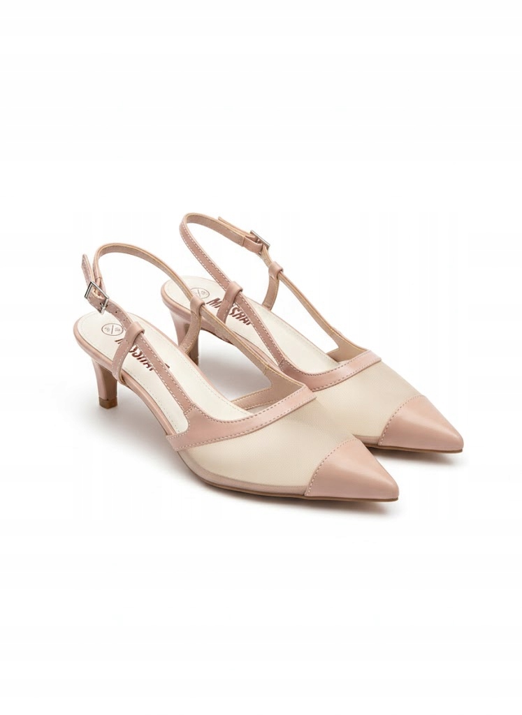 Miss Pap Lodičky Béžové S Síťkou A Lakovanými Proužky 36 U_a