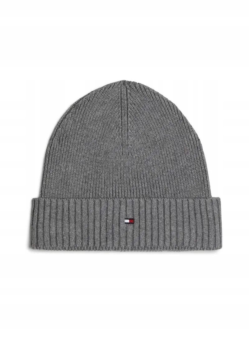 Čepice Zimní Tommy Hilfiger Th Flag Pima Cotton Beanie AM0AM12796 Pkh