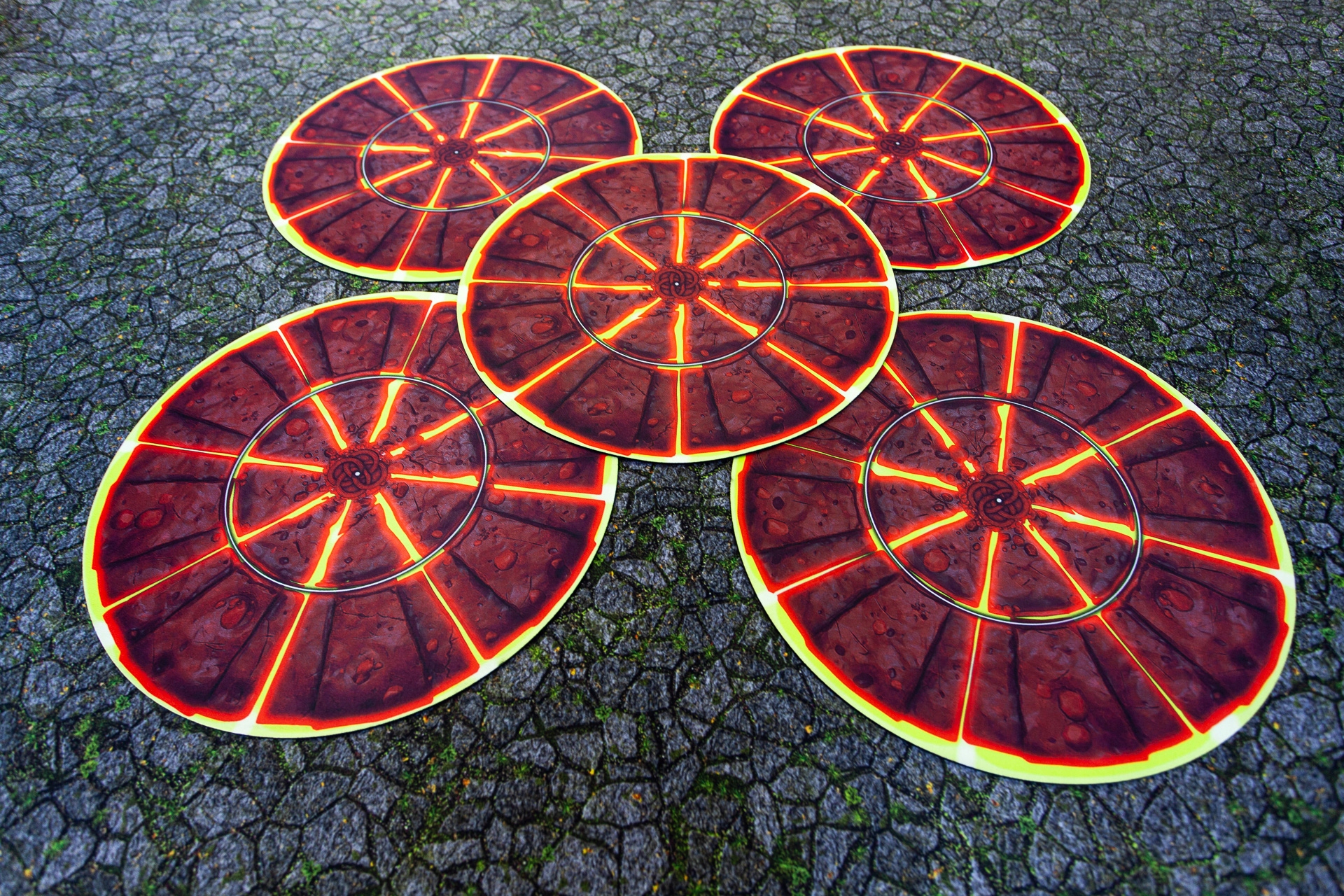 GUMOWE STREFY AGE OF SIGMAR 12" - OGNISTA - 6 SZTUK Rodzaj element terenu