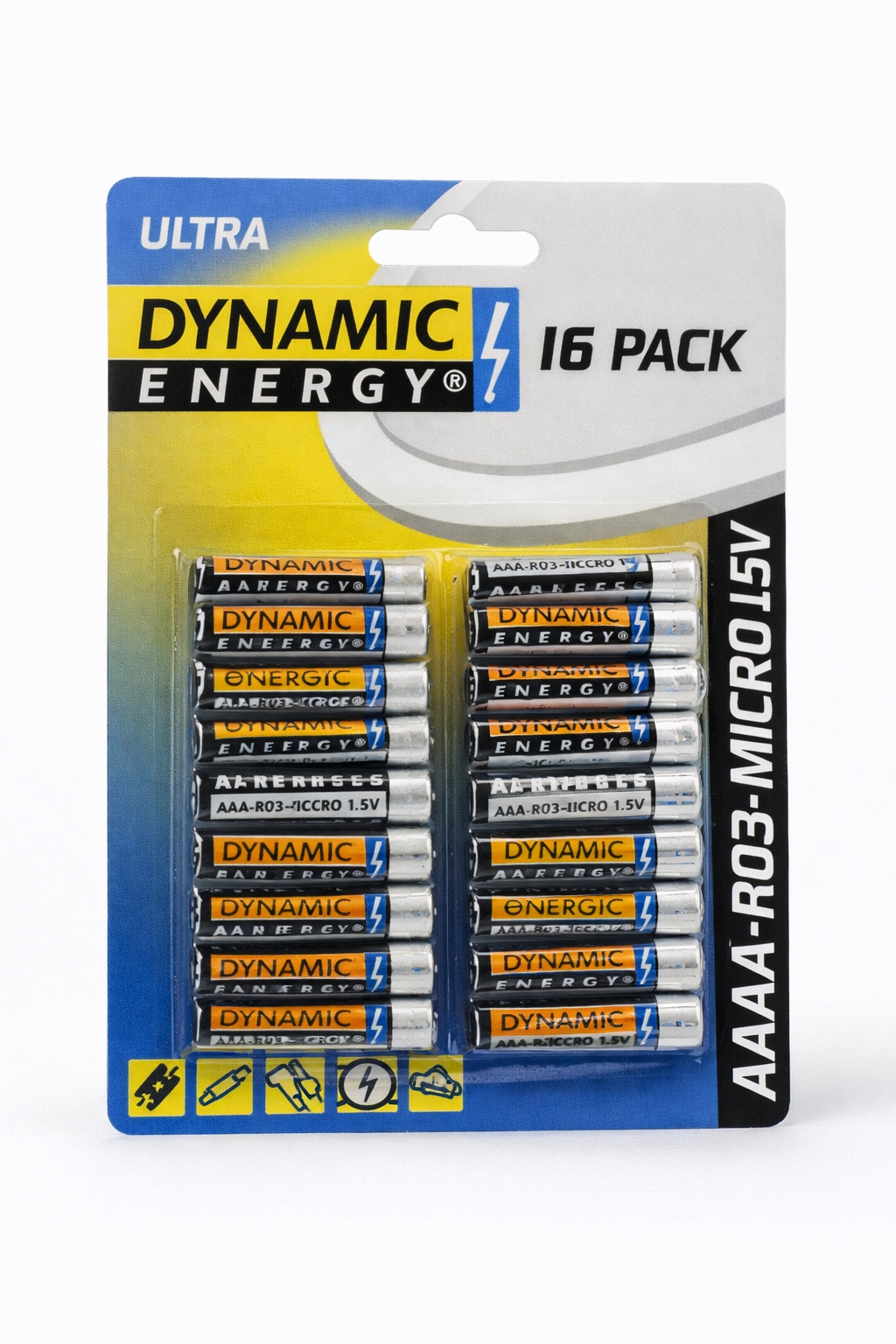 16x bateria alkaliczna Energizer MAX AAA RL03 E92 cienkie paluszki