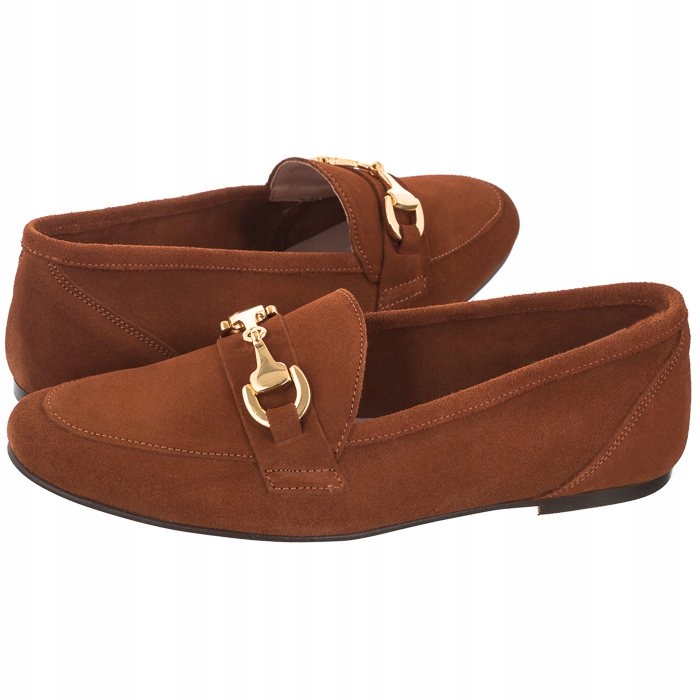 Dámské kožené boty Mokasíny Filipe Hnědé 10619 Cam