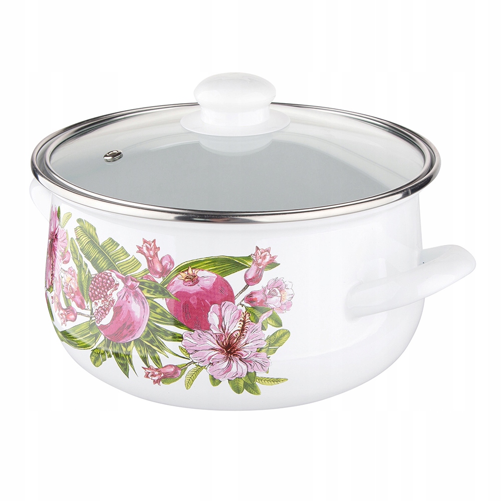 Zestaw garnków Silesia Hibiskus KLARA 8 el. Kod producenta 02050021238