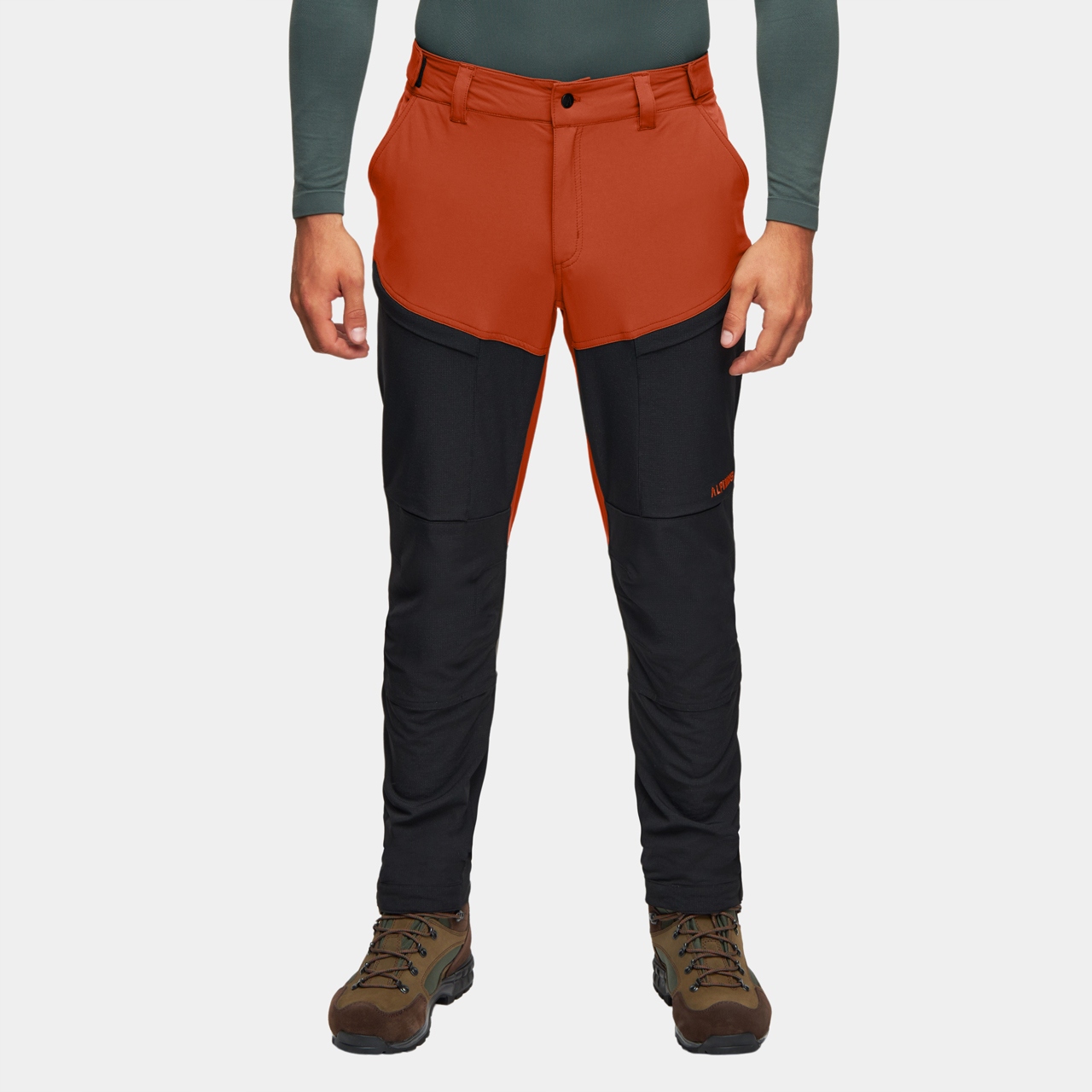 Spodnie trekkingowe męskie Alpinus Pular pomarańczowe Dwr wyprofilowane 3XL