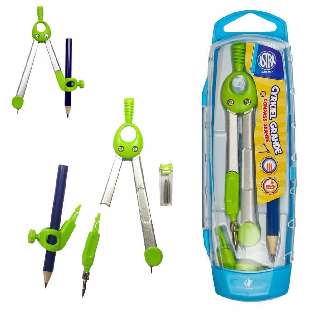 CYRKIEL SZKOLNY ASTRA GRANDE NA OŁÓWEK 2W1