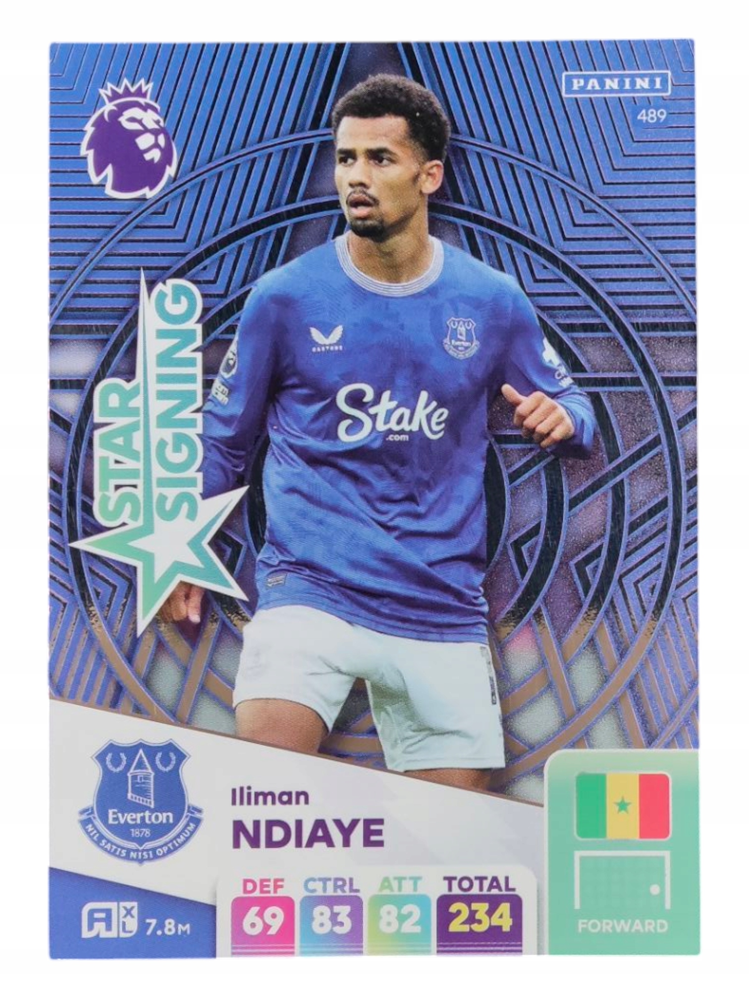 Panini Premier League 2025 Star Signing 489 Iliman Ndiaye Everton