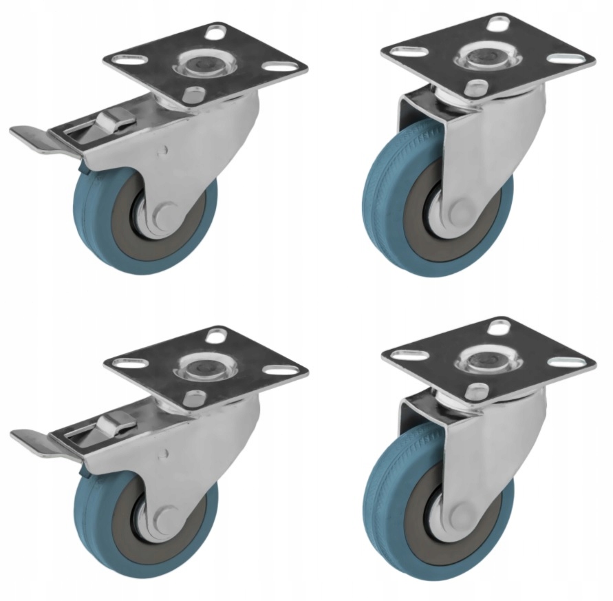 ZESTAW KÓŁEK 4 szt. KOŁA FI 50 mm NIE RYSUJĄ 140KG