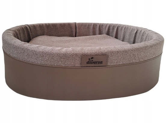 Levně Pelíšek Pro Psa Kočku Potah Pohovka Z Ekokůže Vel. 1 Hnědá