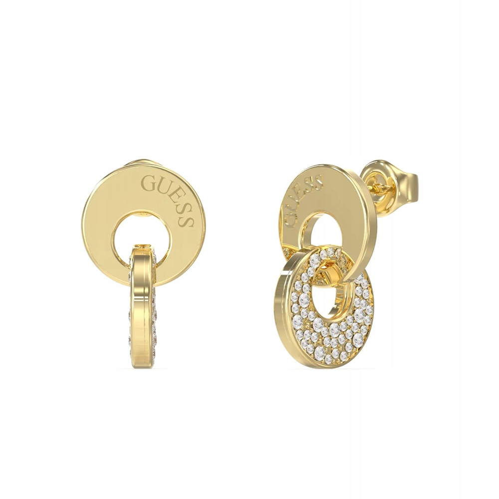 Náušnice Guess UBE05221JWYGT-U zlaté kruhy Na Dárek JUBE05221JW-YG