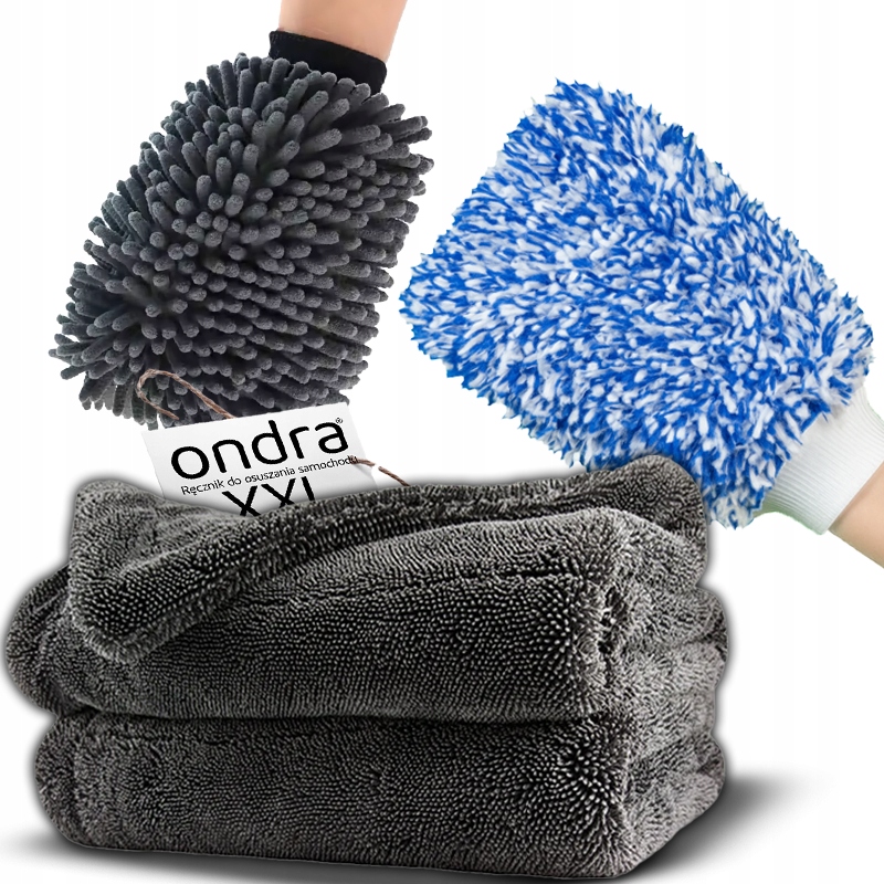 Sada Čistících Kartáčů Na Vrtačku Pro Mytí A Odvlhčování Auta, Ručník 2xRUKAVICE