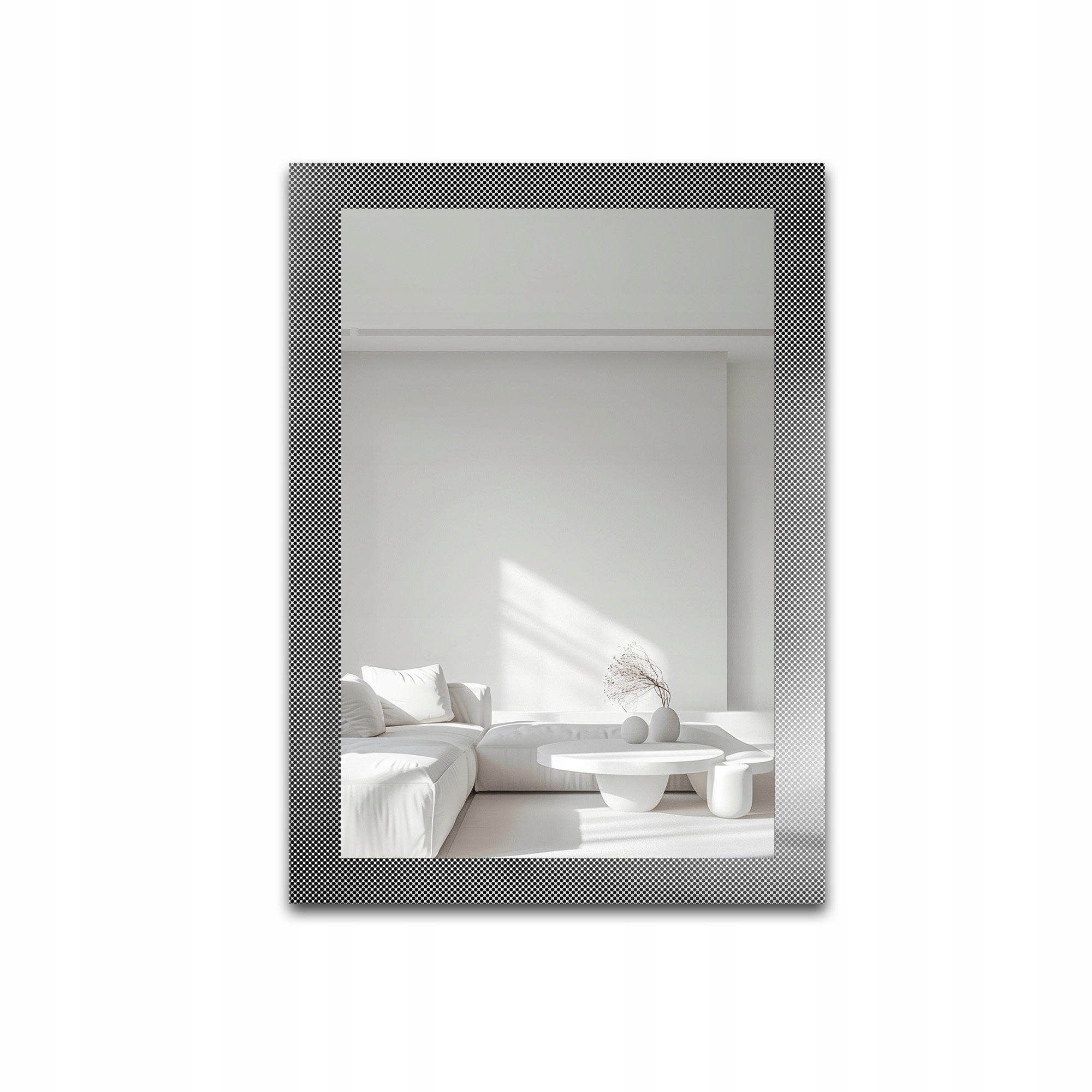 Zrcadlo obdélníkové na ornamentálním skle Luxora Soleil 100 x 100 cm
