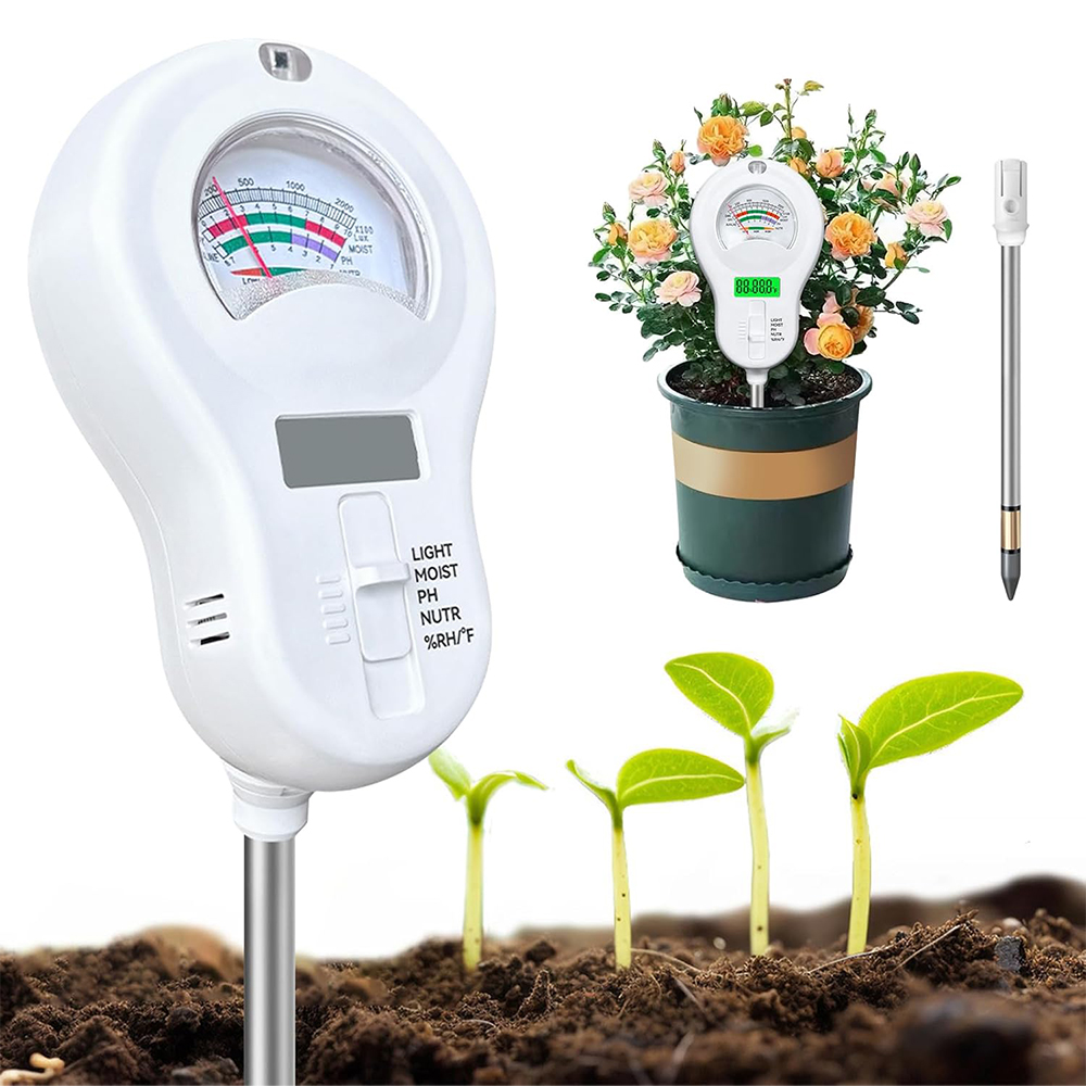 Půdní Měřič 6v1 Kyselinoměr Tester Ph Země Pro Měření Zahradní Půdy