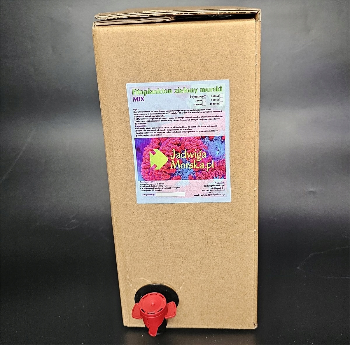 Levně Fytoplankton mořský zelený 5 L (Nannochloropsis) sáček s kohoutkem