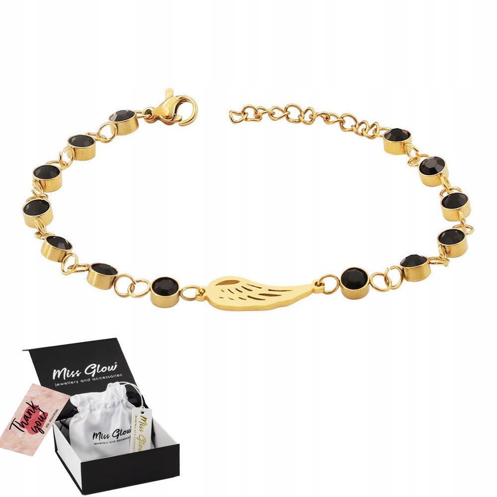 

Bransoletka Stal Chirurgiczna 316L Pozłacana 14K