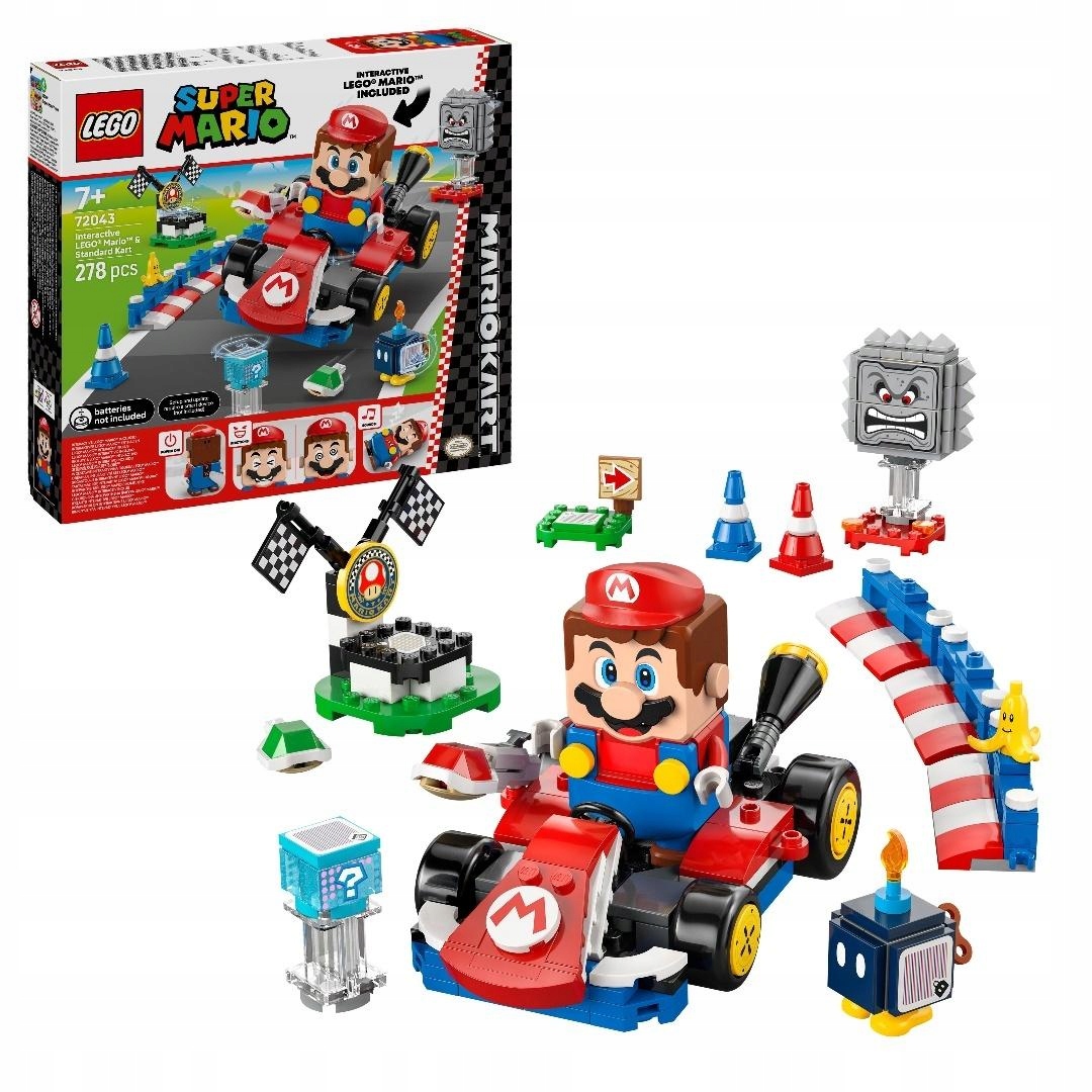 Lego Mario 72043 Závodní sada s Mario Kart a figurkou Lego