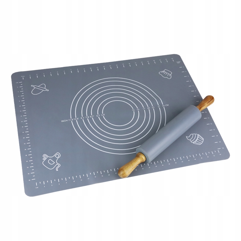 

Stolnica Silikonowa Mata Kuchenna Duża Wałek