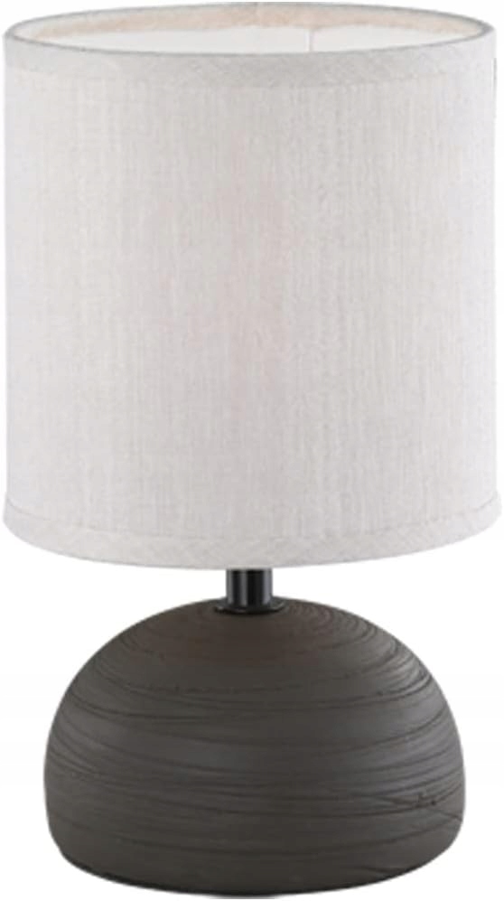 Stolní lampa, keramická, hnědá, 14 x 14 x 23 cm