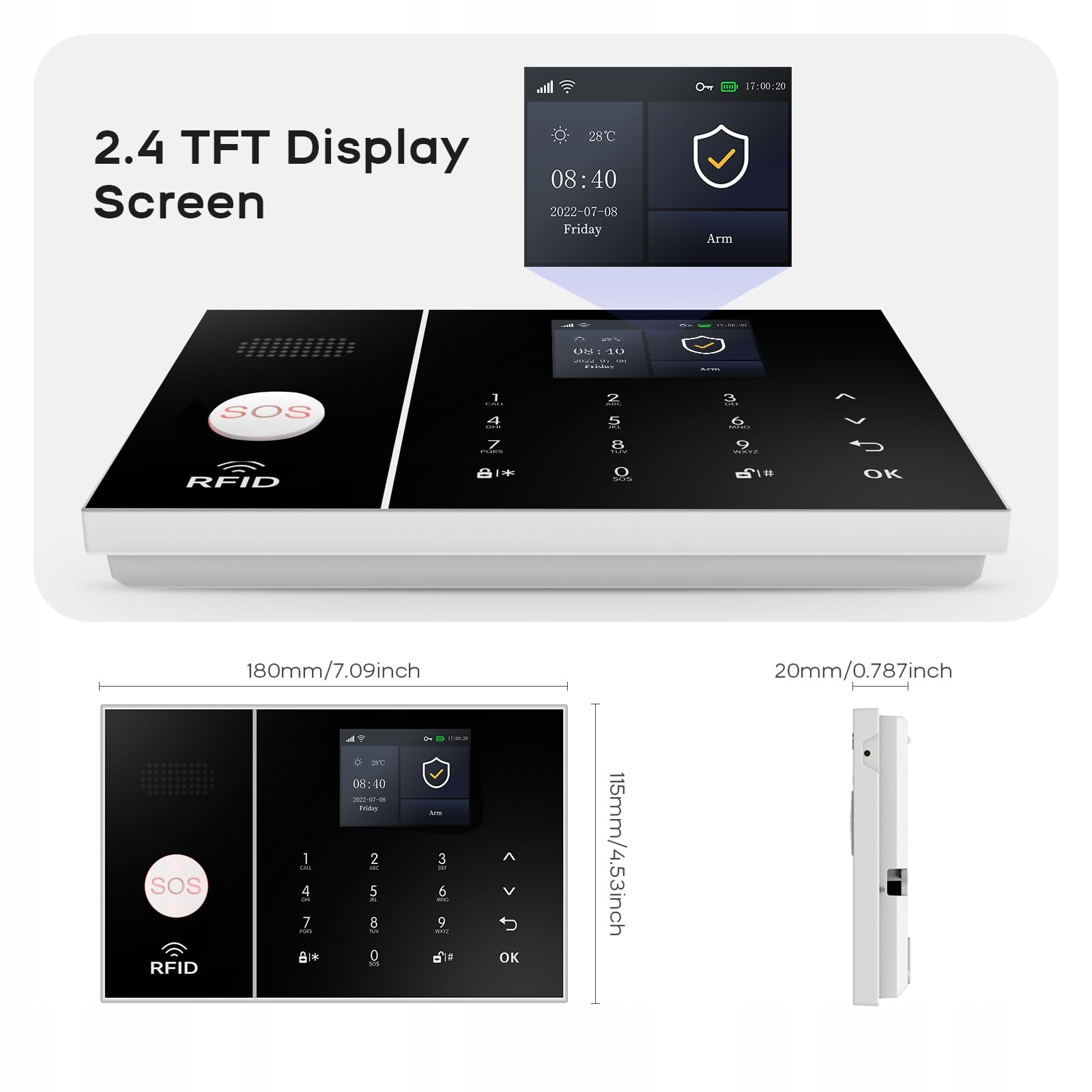 PGST System alarmowy do domu i mieszkania z Wi-Fi (2,4 GHz) — miniatura 8