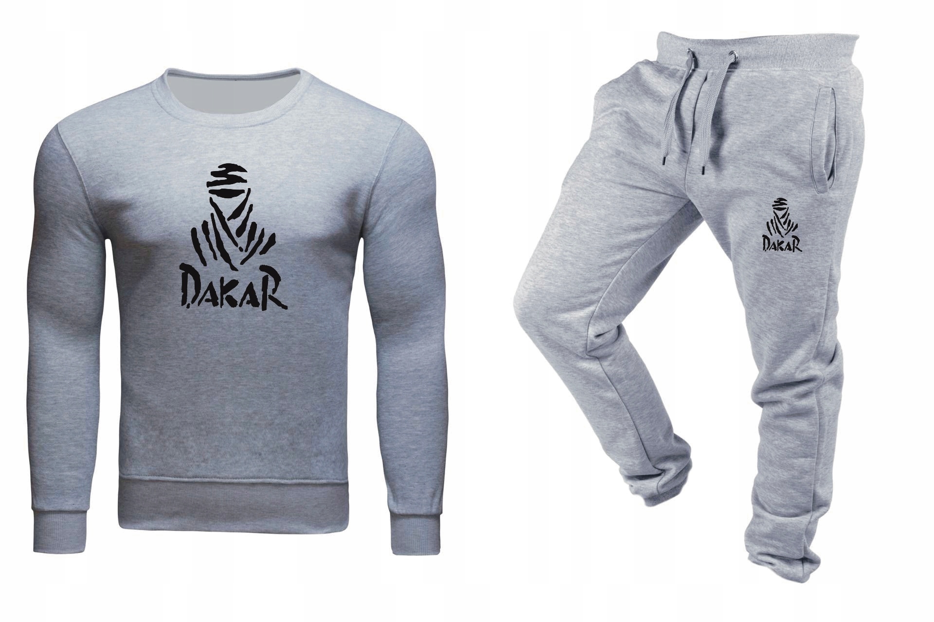 Tepláková Souprava Teplákovka Bez Kapuce Bez Kapuce Dakar Pohodlná Sportovní Šedá L