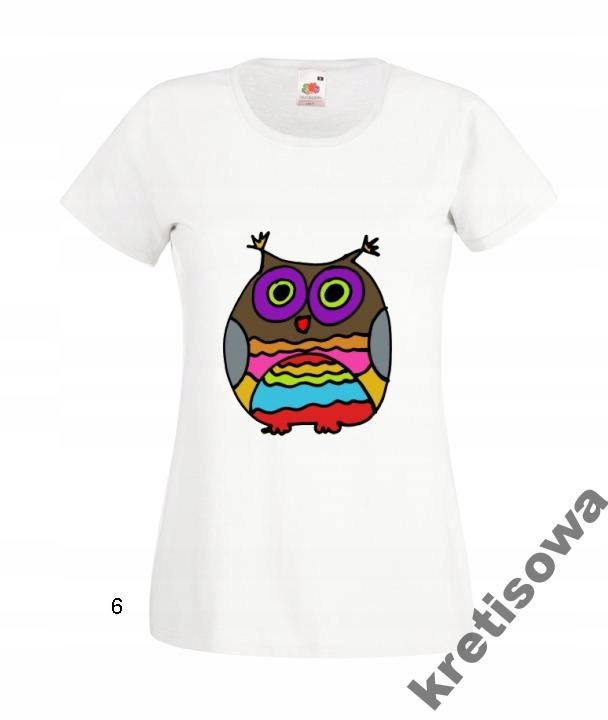 

Kolorowe Koszulki Wzory Śmieszne Sowa Sówki Owls
