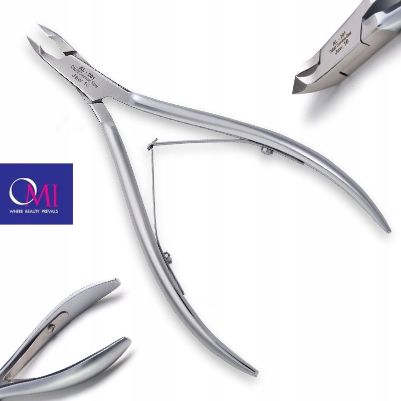 Omi pro-line nůžky AL-201 acrylic nail nippers jaw16 /6 mm lap joint