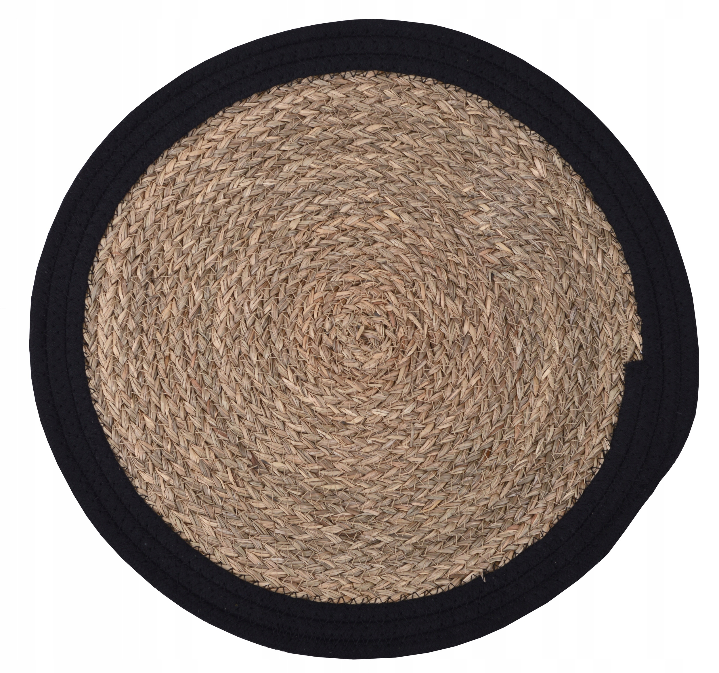 PODKŁADKA NA STÓŁ OKRĄGŁA NATUR CZARNA