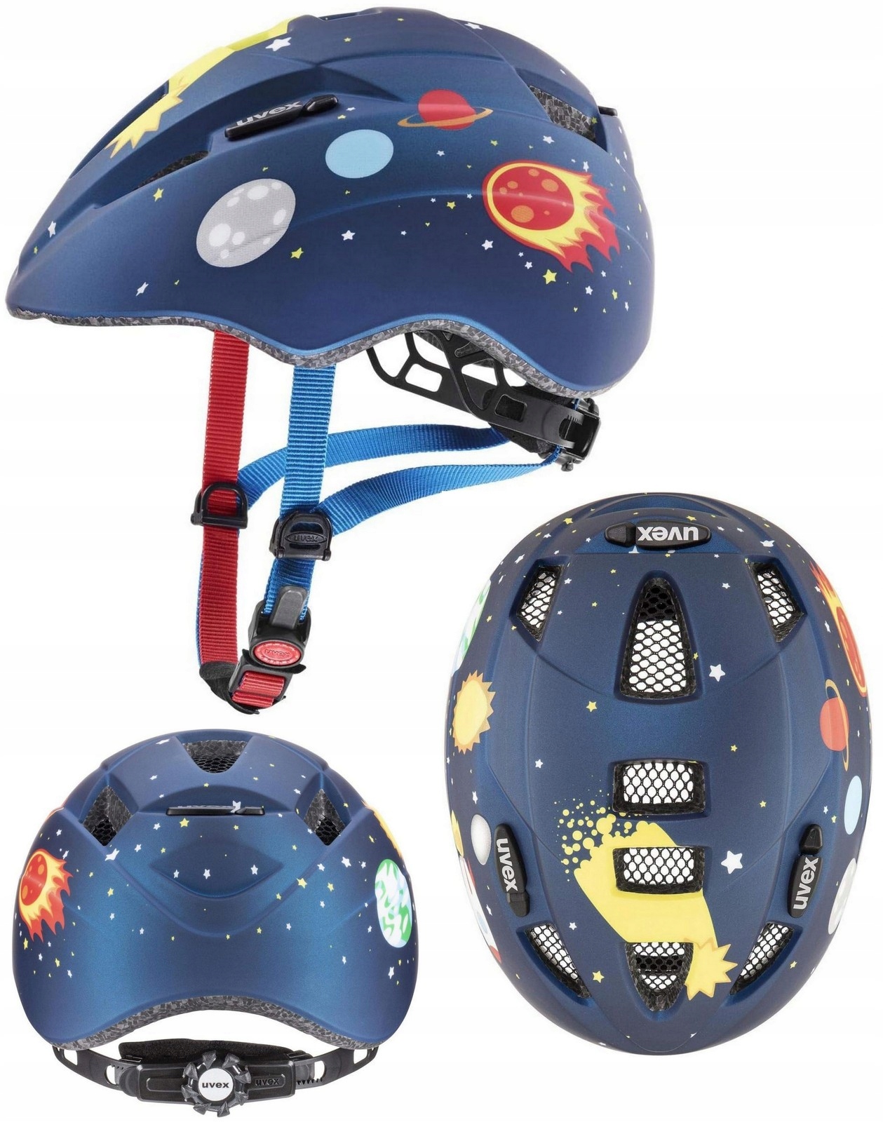 Kask rowerowy dziecięcy ochronny Uvex Kid 2 CC 46-52 cm lekki