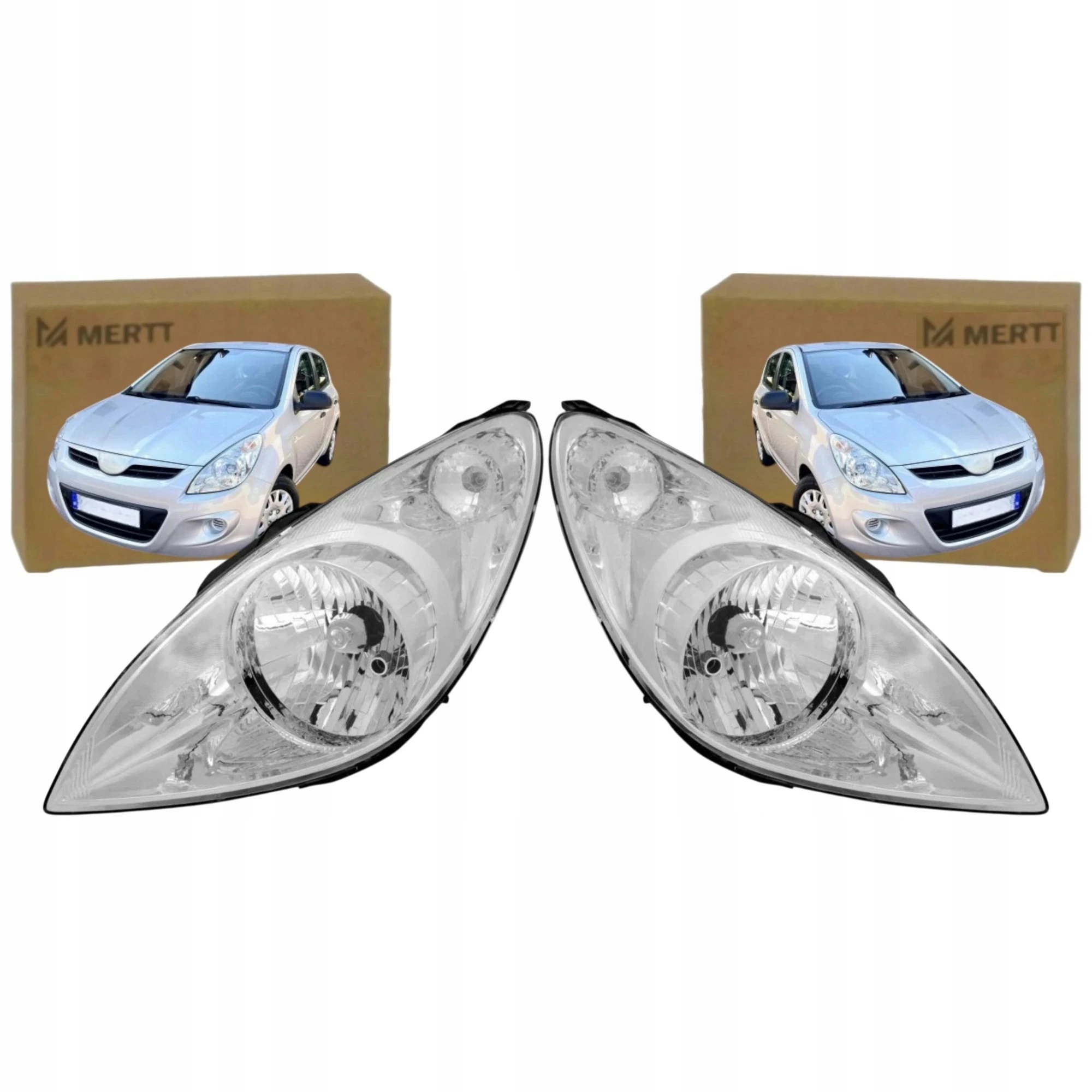 Světlomety Předního Světla Komplet 92101-1J010 Hyundai I20 2008-2012