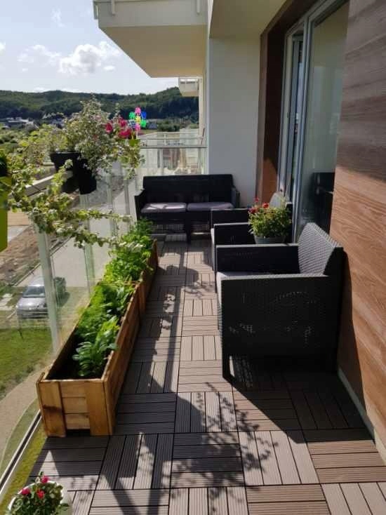 Podest Tarasowy Kompozytowy Miodowy Teak 30 x 30 x 2,5 cm Przeznaczenie Balkon W pobliżu wody