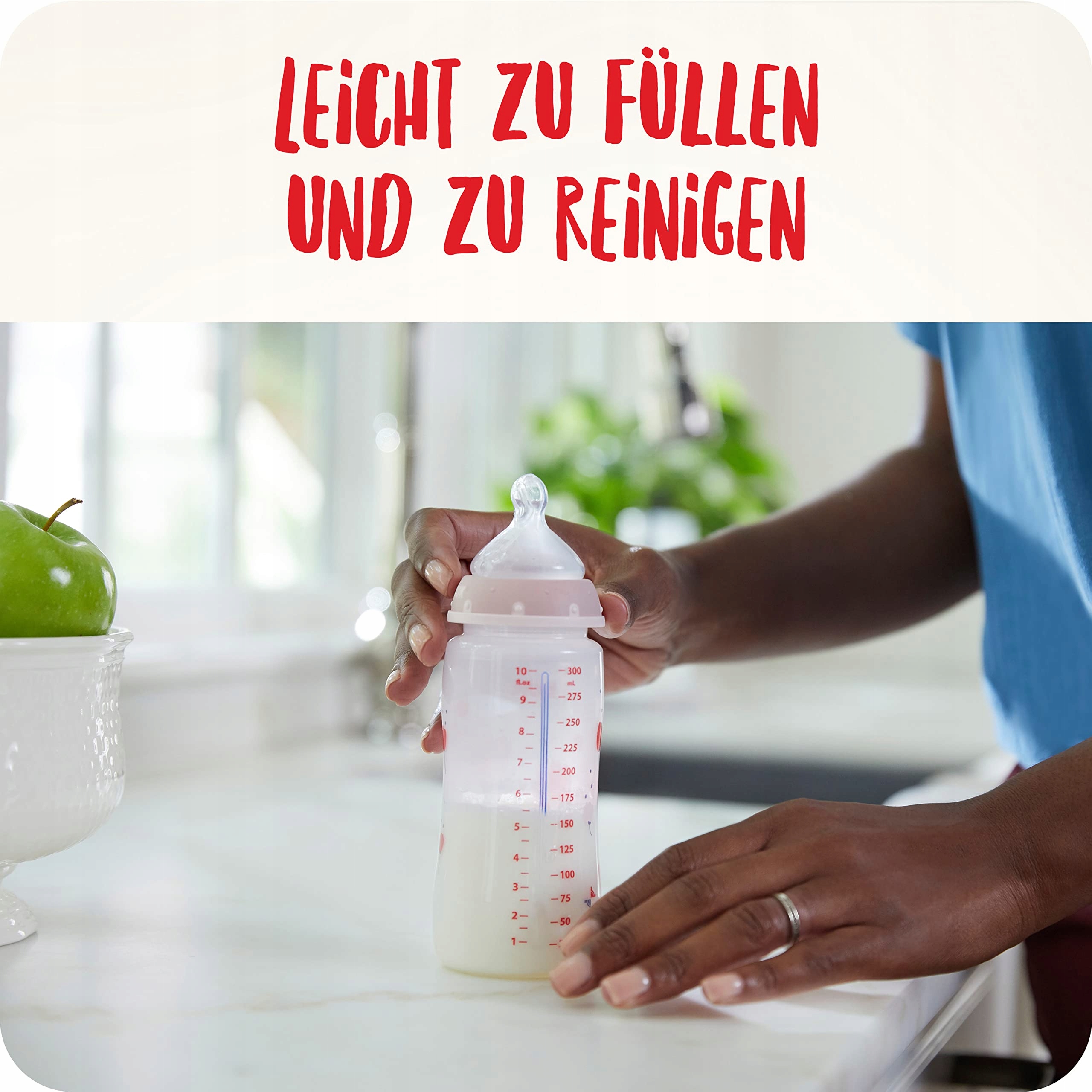 NUK First Choice Plus Butelki Dla Niemowląt 0-6 Miesięcy 300ml 3 Sztuki — miniatura 7