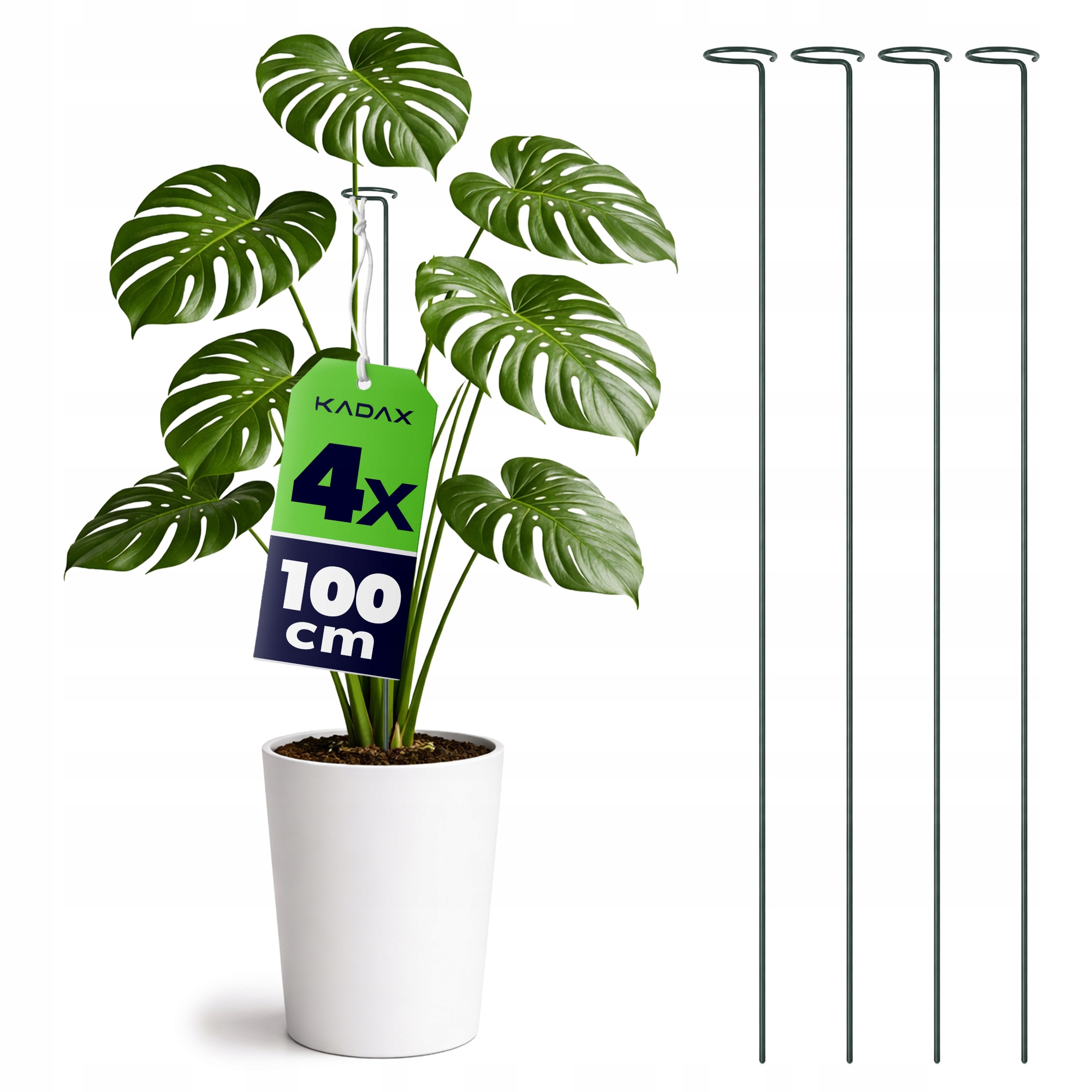 4szt PODPORA DO ROŚLIN 100cm OBEJMA KWIATÓW RÓŻ METALOWA NA KWIATY PODPÓRKA