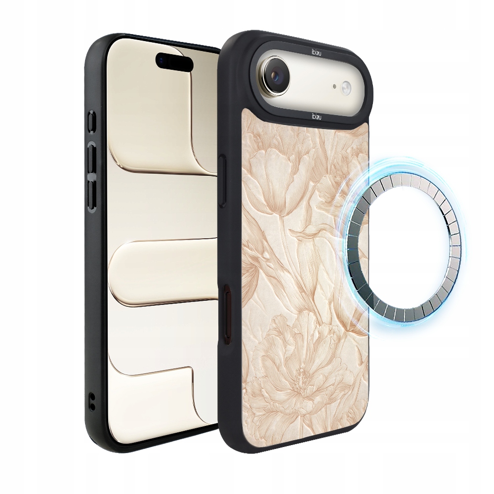 Pouzdro pro iPhone Air Ibizu DropGuard Matt s MagSafe, botanický biskvit