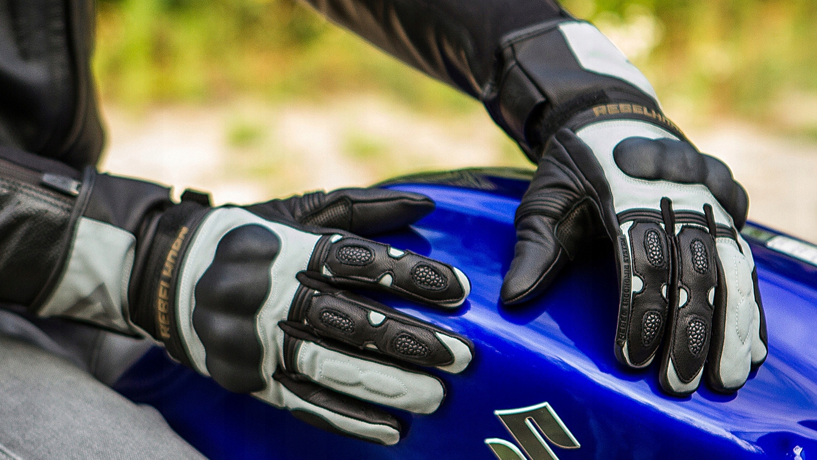 MOCNE RĘKAWICE SKÓRZANE REBELHORN PATROL M Producent Rebelhorn